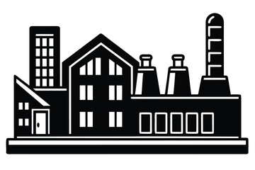Fototapeta premium pharma factory vector icon