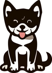 Fototapeta premium Cute dog icon illustration