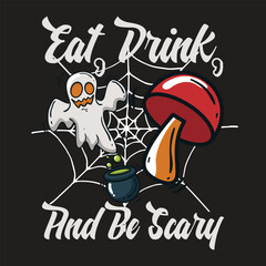 Helloween Illustration poster design