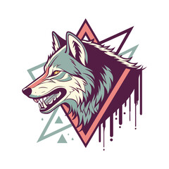 wolf head streetwear animal fashion