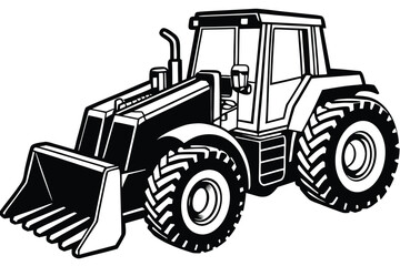 front end loader vector