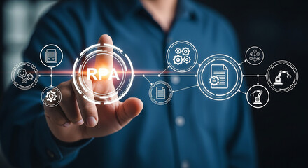 Empowering businesses with Robotic Process Automation A human touch automating workflows for enhanced efficiency and