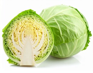 cabbage on white background