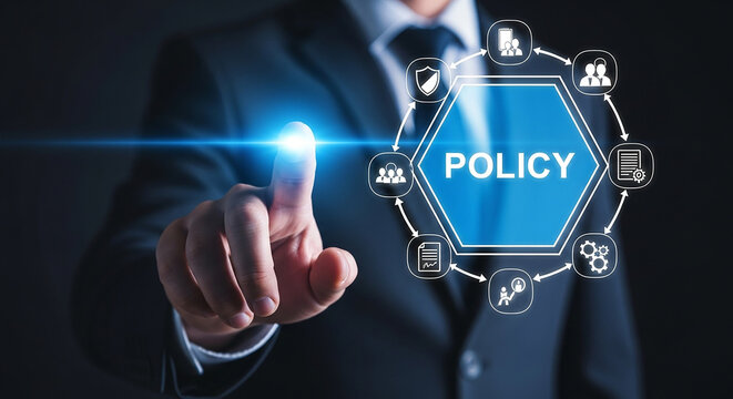 Corporate Policy Management Regulatory Compliance Framework Governance Standards Implementation Risk Control and Organizational Accountability Concept