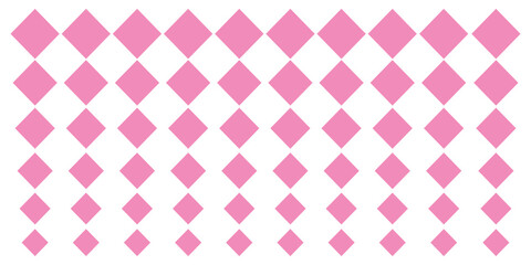 Fototapeta premium Diamond repeat pattern background. Decoration, Gift wrapping. Colorful variety Design replete image, on isolated white background design