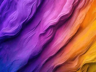 Vibrant Abstract Waves in Purple, Pink, and Orange Tones