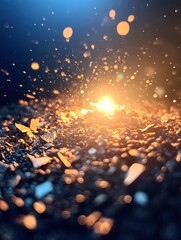 Captivating Sparks in a Dark Environment Creating Mystical Atmosphere