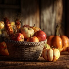 Freshly baked golden pretzels with salt crystals in a rustic wicker basket, illuminated by warm, inviting sunlight.