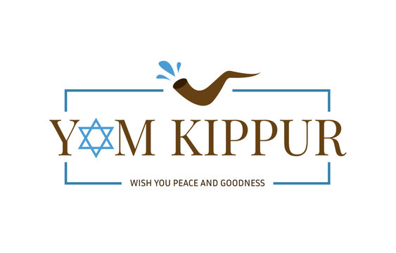 Yom Kippur greeting card or background. vector illustration.