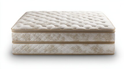 Luxurious Two Piece Mattress Set Elegant Design for Comfortable Sleep Studio Shot of a Premium Mattress