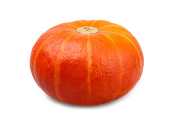 Hokkaido pumpkin isolated on white background.