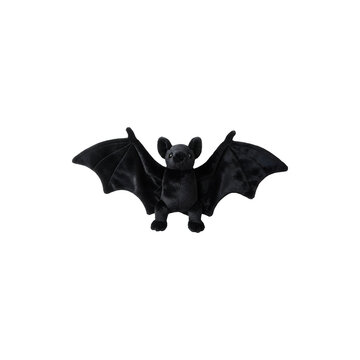 Black Bat Flying Silhouette Halloween Icon For Spooy Night Scenes