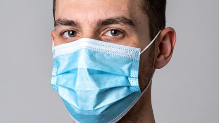 Man wearing face mask - Powered by Adobe