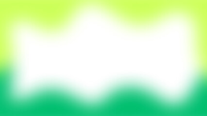 Glowing pastel green aesthetic frame template