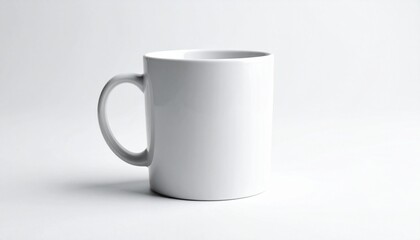 Obraz premium white cup on white background