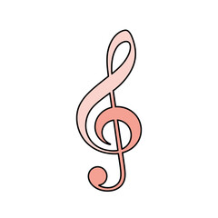 Fototapeta premium An Elegant Solfeggio Symbol Representing Musical Harmony and the Beautiful Art of Sound Creation for All Audiences