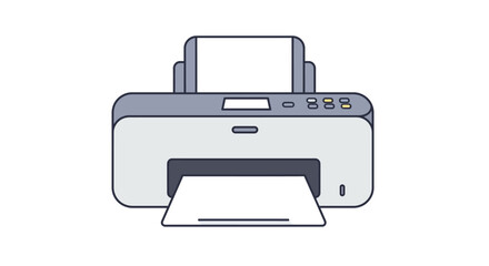 Modern printer ready to print documents, perfect for business presentations and professional communication