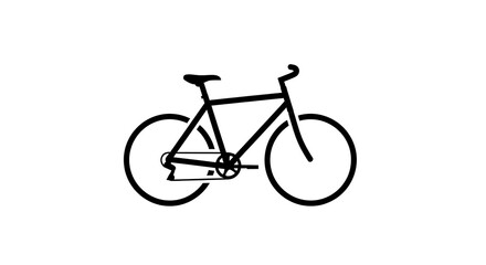 Fototapeta premium Bicycle illustration outline