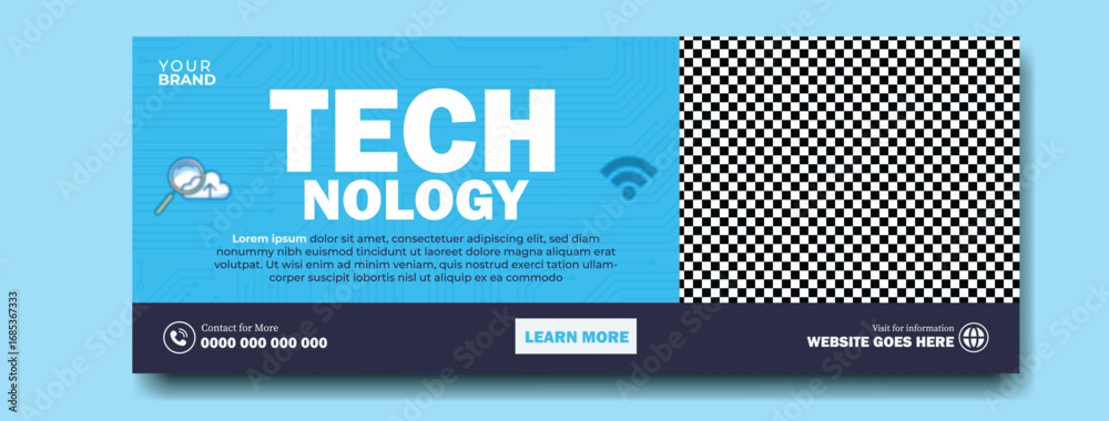 Wall mural modern technology concept with glowing digital interface and person coding in a dark room
