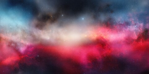 Fototapeta premium Colorful Abstract Cosmic Background with Nebula and Stars