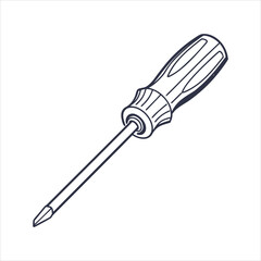 screwdriver isolated on white background