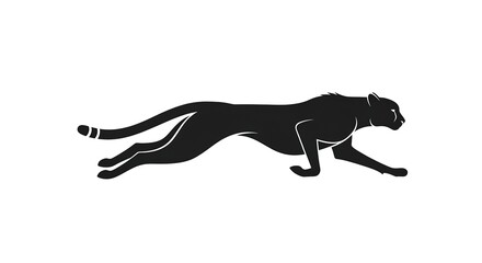 Fototapeta premium Cheetah silhouette running