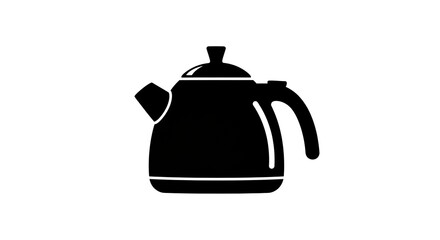 Obraz premium Modern tea kettle silhouette