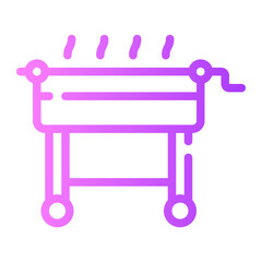 outdoor kitchen gradient icon