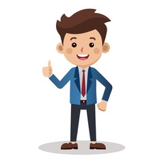businessman cartoon character