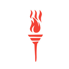 vector fire torch icon