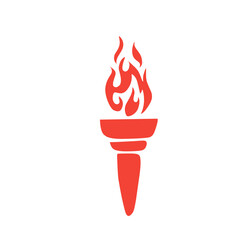 vector fire torch icon