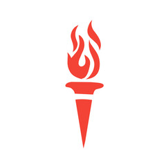 vector fire torch icon