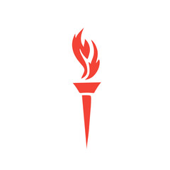vector fire torch icon