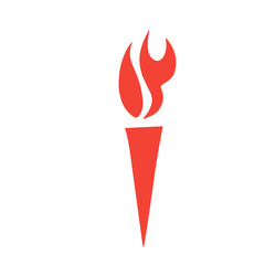 vector fire torch icon