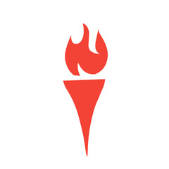vector fire torch icon