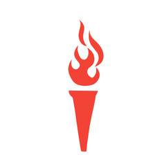 vector fire torch icon