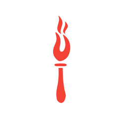 vector fire torch icon