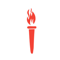 vector fire torch icon
