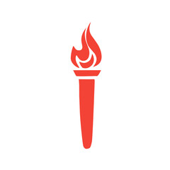 vector fire torch icon