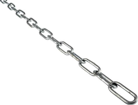 metal chain on white background - Powered by Adobe