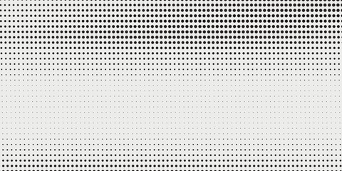 Grunge halftone gradient background. Faded grit noise texture. White and black sand wallpaper. Retro pixelated backdrop. Anime or manga style comic overlay. Vector graphic design textured template