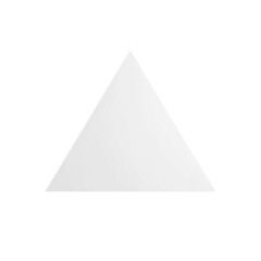 Simple Geometry Triangle Shape Isolated on White Background