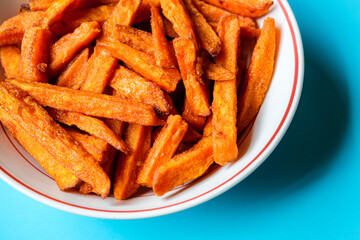 Crispy Fried Sweet Potato Chips Or Fries