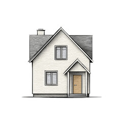 Modern Minimalist House with Simple Roof and Clean Design Elements