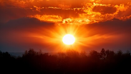 electromagnetic storm on the sun