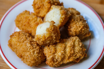 Fried Breadcrumb Coated Mashed Potato Croquettes