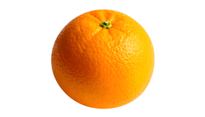 
Whole orange fruit on transparent background.