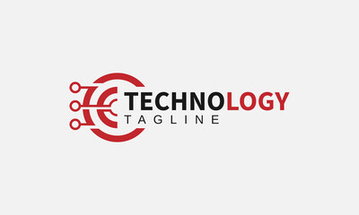Professional technology logo design with minimal futuristic style for corporate branding
