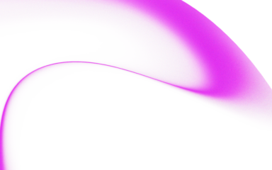 Abstract, flowing, magenta-white form with a smooth gradient