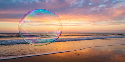 Soap Bubble Sunset, Reflections, Bubbles in Sunset, Beautiful Sky, Reflective Art, Enchanted Evening, Sunset Glow, Bubble Art, Magical Light, Sunset Sky, Bubble Reflection, Dreamy Scene, Evening Bubbl